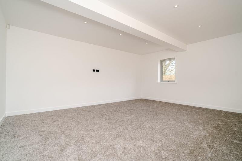 An empty room before staging.